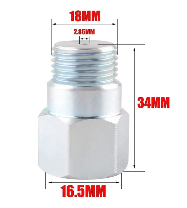 34mm M18x1.5 O2 Lambda Oxygen Sensor Bung Adapter Extender Spacer - Decat HHO FACTORY, Ltd