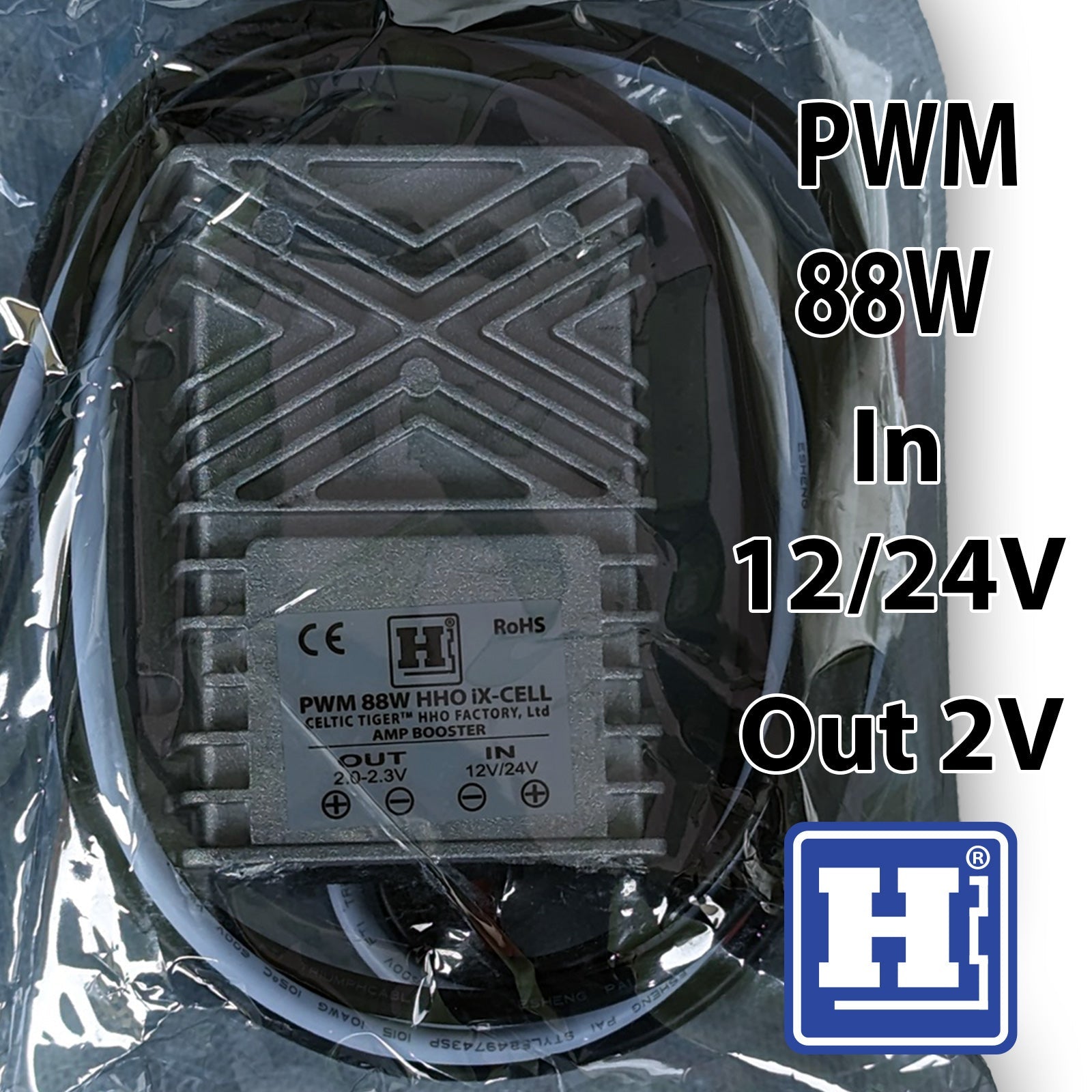 HHO PWM 88W Waterproof 12/24V to 2V Freq. 117,500 Hz - www.HHOKIT.ie