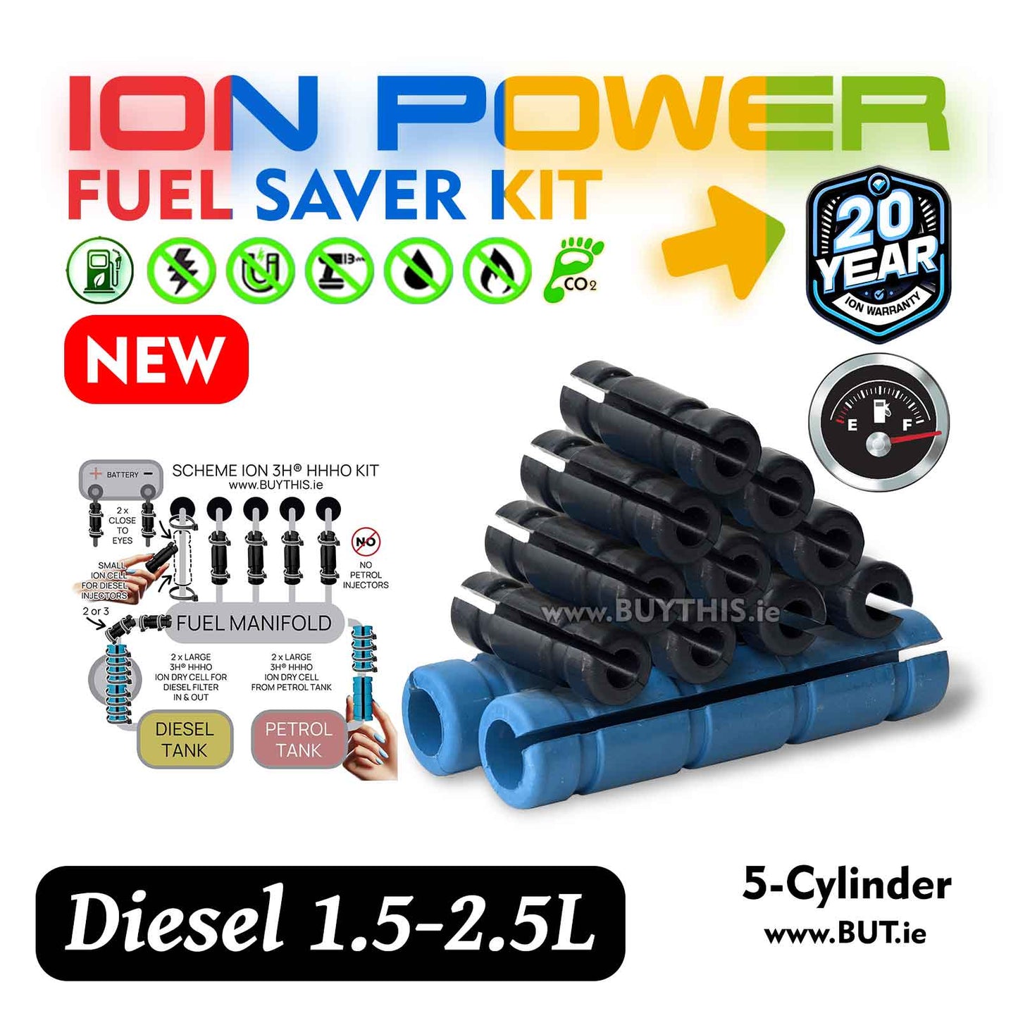 Ion kit for Car SUV 2.5-3.0L Diesel 5-cylinder engine 3H®