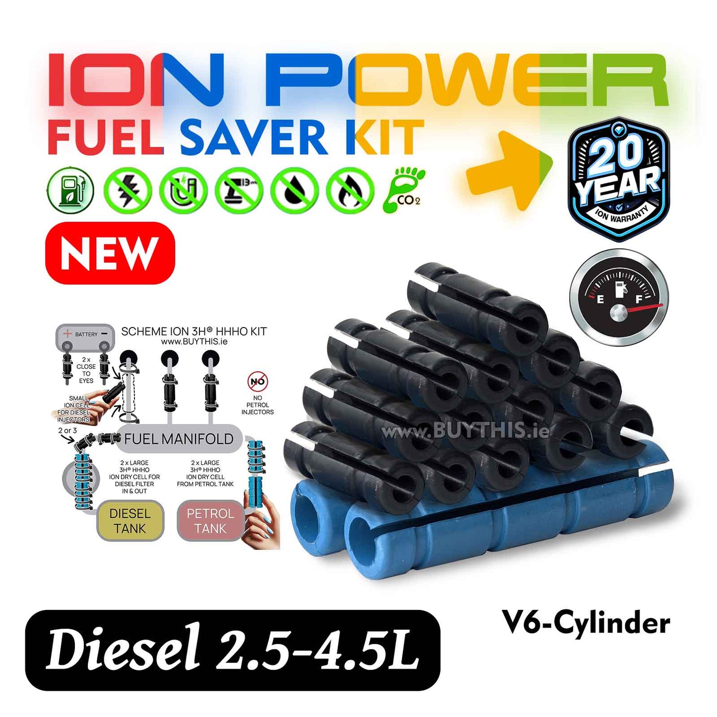 Ion kit for SUV Truck 2.5-4.5L Diesel 6-Cylinder engine 3H®